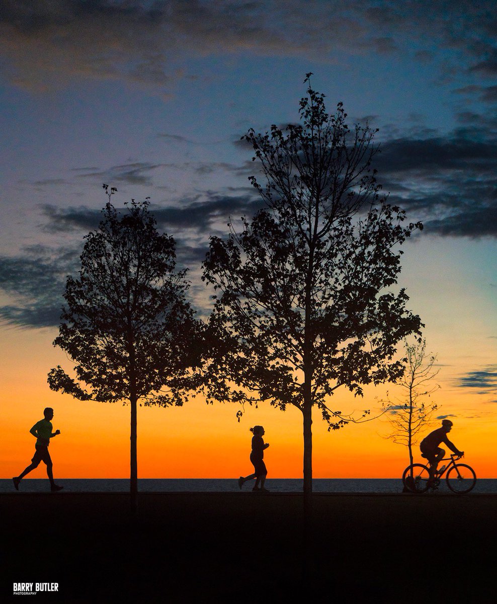 Chicago Shoreline Silhouette in October