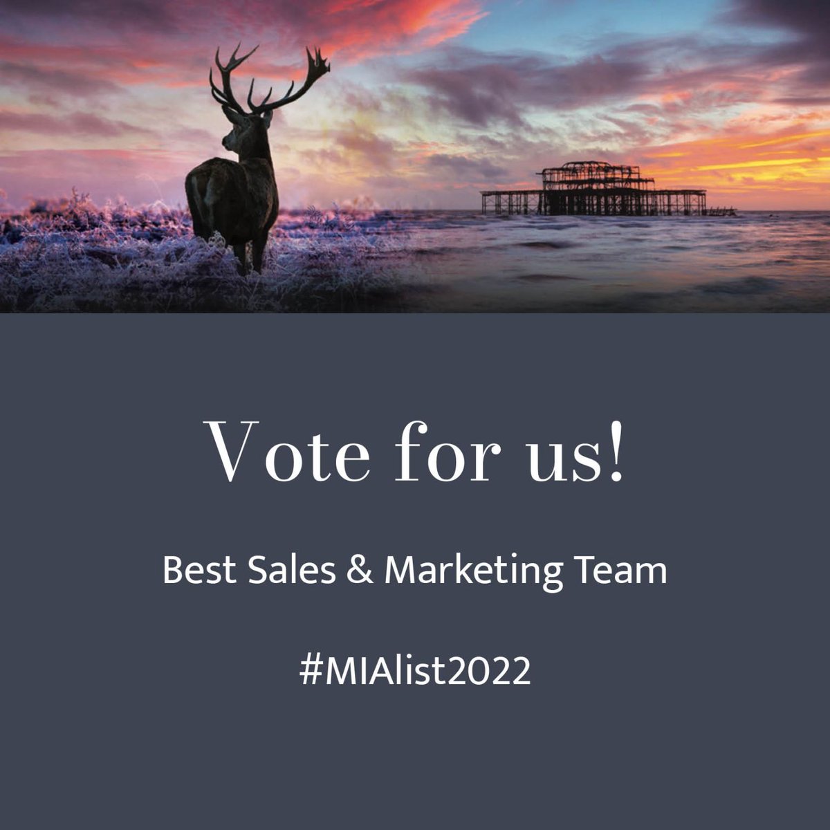 Did you know? Our amazing Sales &amp; Marketing team have been shortlisted in the <a href="/MIAuk/">Meetings Industry Association</a>'s #miaList22 for Best Team! 🌟
We're super proud of our small but mighty team - if you think they deserve it, you can cast your vote: bit.ly/3dYtz54
1 week before voting closes! 🍾🥂