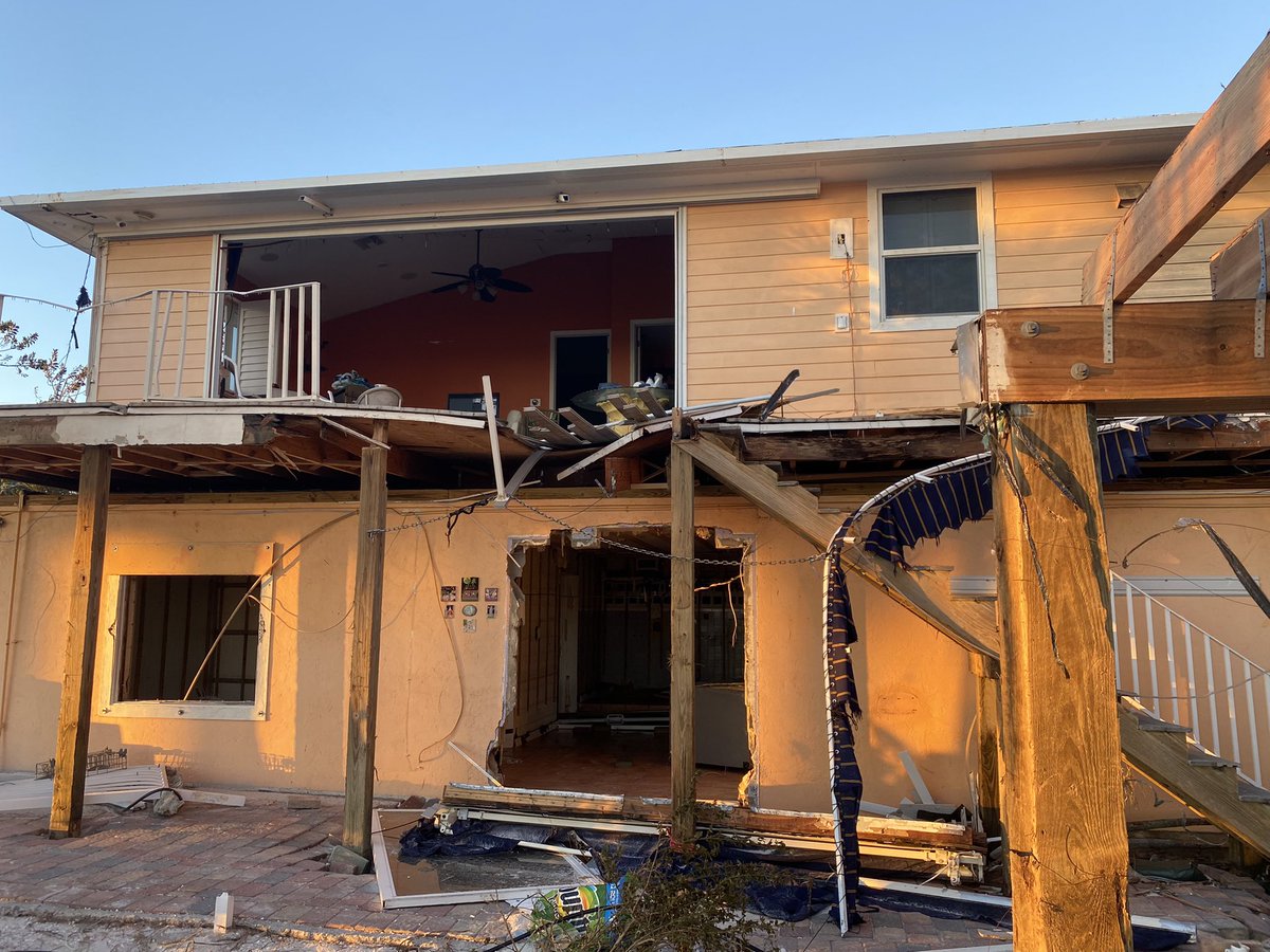 Insurancepoke's tweet photo. Finally home after 18 days in Florida.  Originally went to enjoy the Fort Myers Songwriters Fest.  Then it turned into prep for Hurricane Ian.  And then a salvage mission.  Plz say a prayer for our friends in FMB as they have a long road ahead. A few pics of our place… https://t.co/7b0fFAx7kG