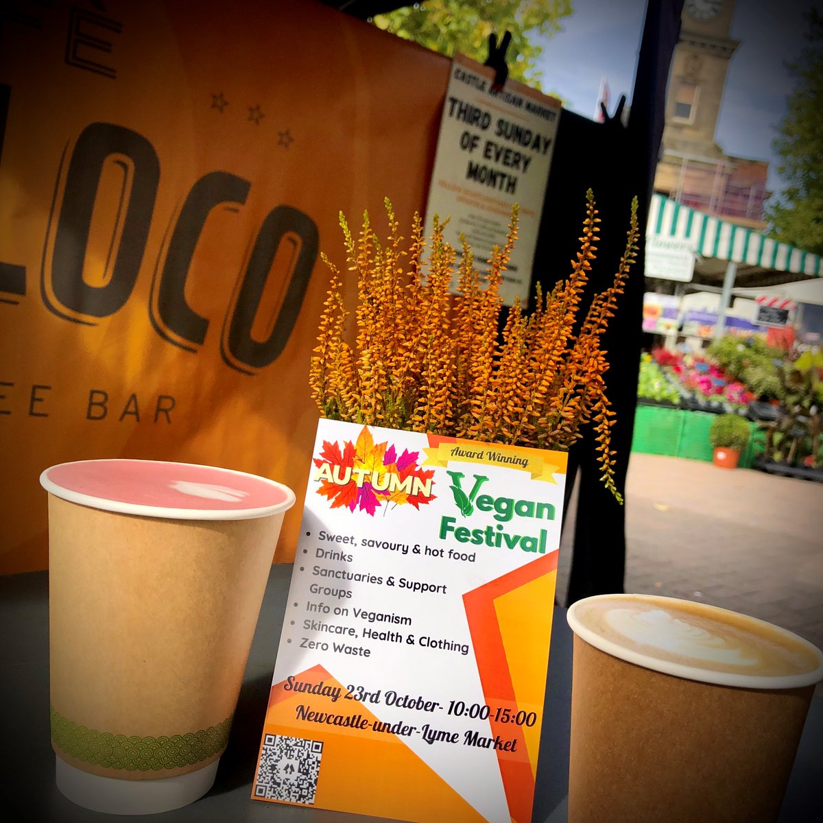NuLMarkets's tweet photo. The award-winning Vegan Festival in Newcastle-under-Lyme is an ideal place to start a more responsible lifestyle journey

Many traders from our General Market &amp; other events will be there @CaffePiccoloco @RefillRewind @castleartisan #marketfamily #lovenul

📅 Sunday 23 October https://t.co/TD7sAqxQ8l
