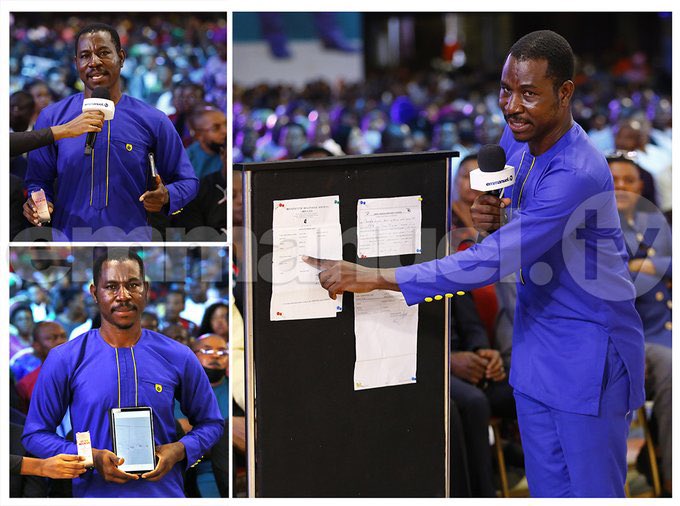 ProphetessAnge7's tweet photo. Christopher was diagnosed with hepatitis B. In search of a solution, he visited many hospitals but there was no solution. He got the New Morning Water and started to minister it. When he returned to the doctors, they found that the hepatitis was no longer reactive. Emmanuel! https://t.co/F2sTcxz9aS