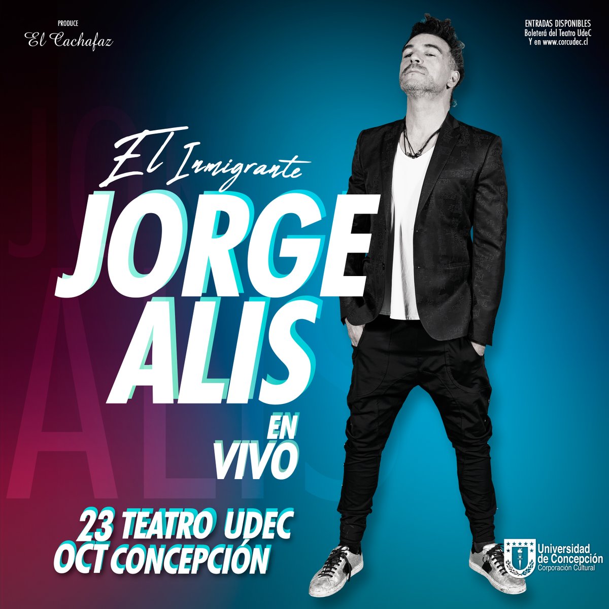 TeatroUdec's tweet photo. #elinmigrante 🤣
Se presentará la obra “El Inmigrante – Jorge Alis en vivo”
Un espectáculo divertido con una alucinante puesta en escena que te sumerge, a través de un relato potente, en distintas emociones.
Tickets en https://t.co/6ULMz4PEJV https://t.co/wrxjCIlYec