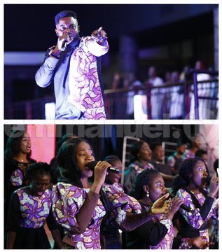 ProphetessAnge7's tweet photo. “I Call You Awesome God!” sing The Emmanuel TV Choir after the powerful testimony session. https://t.co/yM8cZuM2Tl