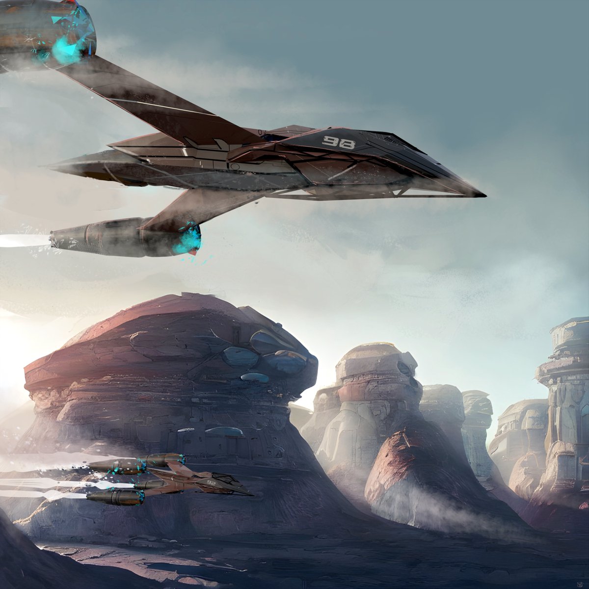 Joy riding at planet Pontis Major.

#scifi #spaceship #conceptart #ideation #aideation #gravitysketch #clipstudiopaint #ambiguity #metasketching