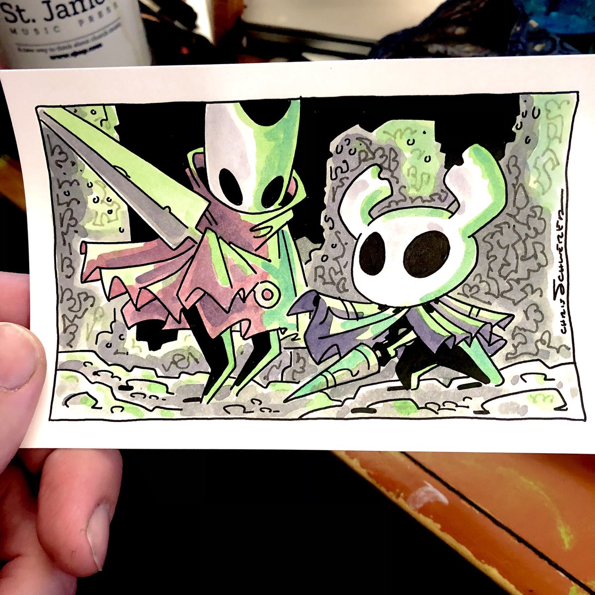 Commission for a Patreon backer, from the HOLLOW KNIGHT game 