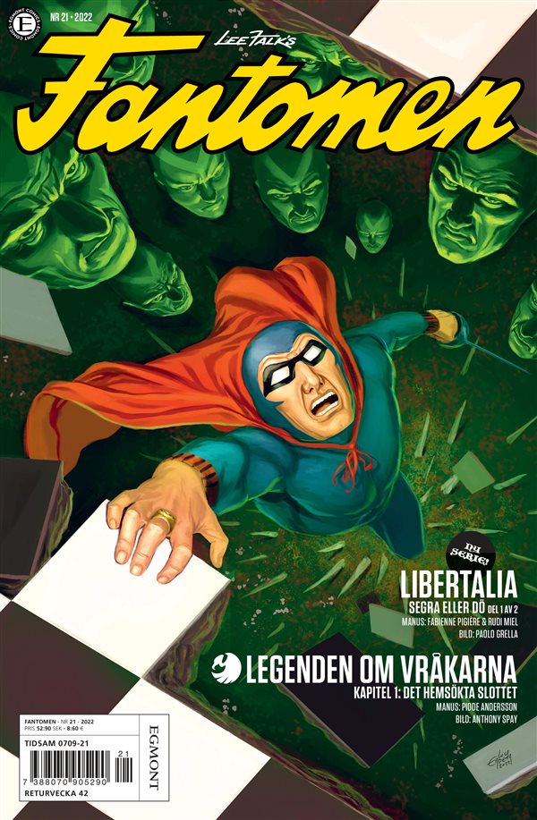 Chronicle_Tweet's tweet photo. #Fantomen 21/2022 is out this week & now on online platforms. A cliffhanger cover by #LucaErbetta? The comic features the first #Frew created Vultures origin story by @PiddeAndersson & #AnthonySpay in colour. Looking forward to the comparisons. Will review soon
@FantomenSverige https://t.co/y43l0SzOqH