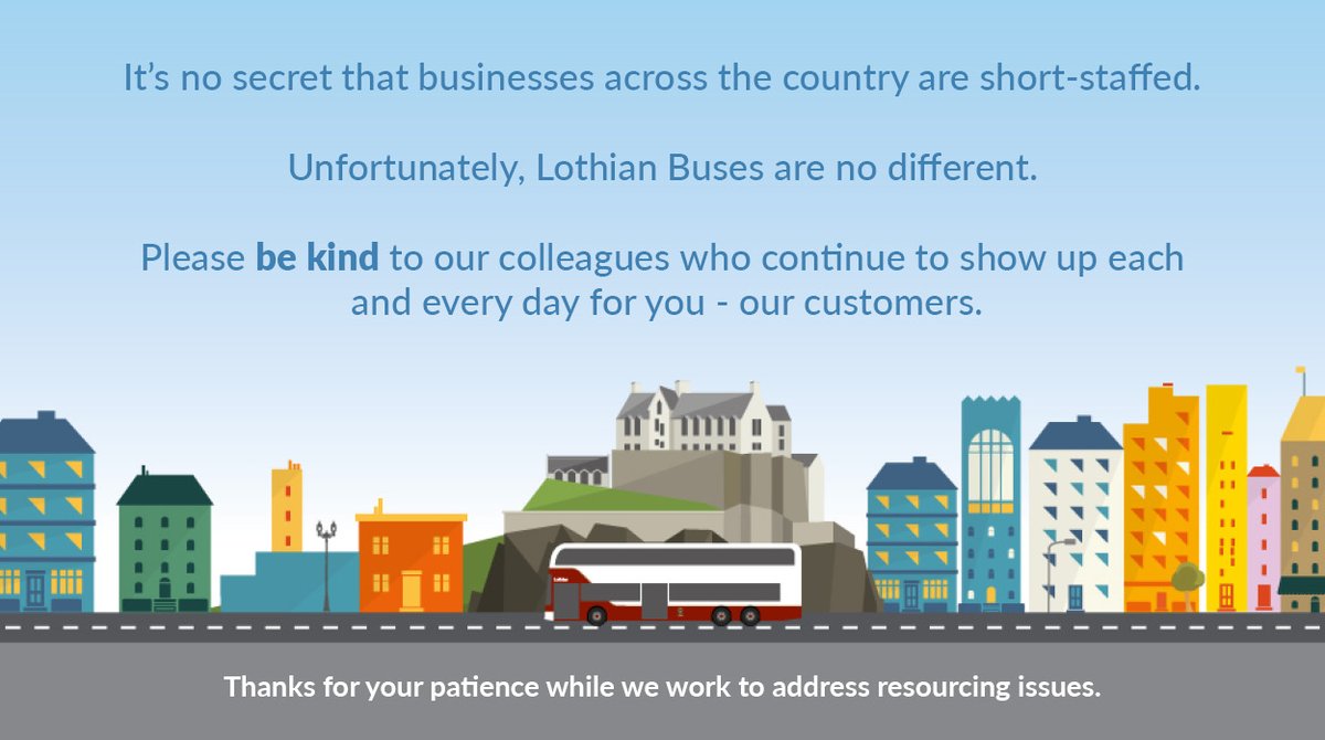 on_lothianbuses's tweet photo. Please #BeKind to our colleagues who are working under difficult circumstances. 

We are actively recruiting drivers across the business - please get in touch if you are interested as we'd love to hear from you 👉 https://t.co/ZCSxMAS1tL

#LothianBuses #DriverJobs https://t.co/AxpTItlBn5