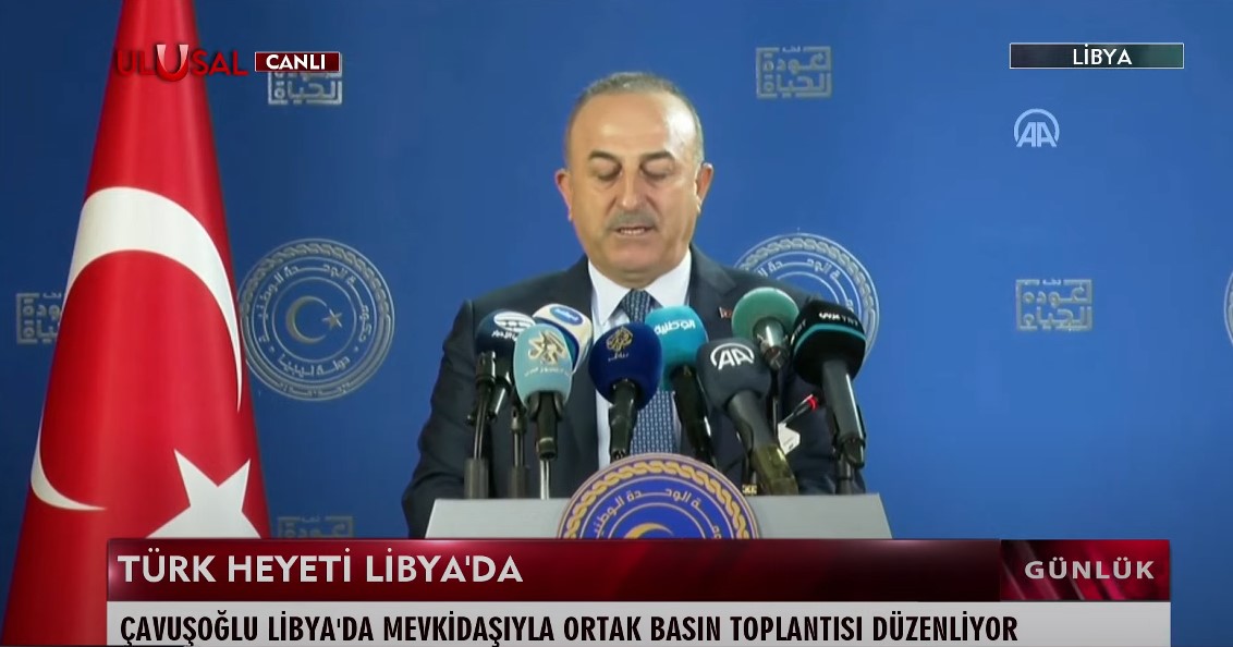 Türkiye heyeti Libya'da • Çavuşoğlu Libya'da ortak basın toplantısı düzenliyor #Canlı izlemek için: ulusal.com.tr/ulusal-kanal-c…