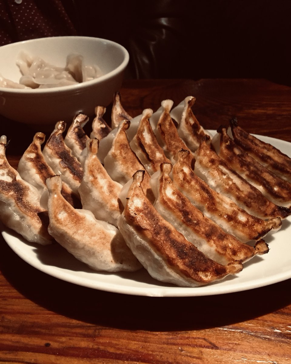 IOJjapantravel's tweet photo. Gyoza: Crispy crust, soft and juicy filling. One pulls the other. Would you eat them plain or with spicy dip?
#gyoza #gyozalover #jfood #foodie #insideoutjapan https://t.co/1vTNAPkUgM
