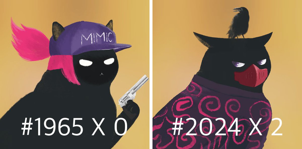 MimicShhans's tweet image. 1. There was an error in the first mint:
1965 not minted
2024 minted 2 times

2. Corrected during 721 migration:
Changed to 1965 by one of the owners in 2024

2024 owners please contact me.

RT please.

#MimicShhans