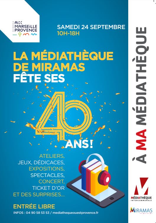 bibliotheca_fr's tweet photo. 1ère médiathèque intercommunale de France, la médiathèque de Miramas a fêté ses 40 ans le 24 septembre 2022 🎂👏
Nous sommes ravis de pouvoir les accompagner grâce à nos solutions RFID #Librarysolution https://t.co/xcN05cNqUD