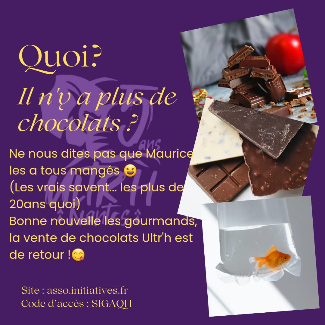 ultrhnantes's tweet photo. C'est officiel, notre nouvelle campagne de vente de chocolats est lancée 🍫

Fin de la prise de commande le 6/11

N'hésitez pas à passer commande sur internet ou directement à notre stand chaque soir de match à la H Arena

Livraison prévue avant les fêtes 🎄🎅 https://t.co/ZLlA1MyV5d