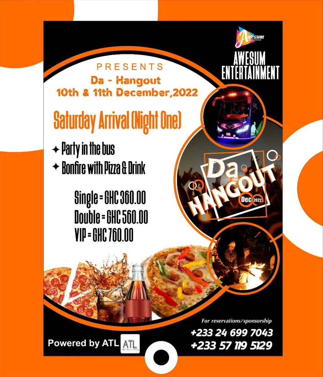 awesument's tweet photo. Remember this year’s #DaHangout is close🗓️.. don't miss to catch the fun this time🎊
Kindly grab a reservation by reaching the mobile numbers you see👀 👆🏽
#Adulttalkandlifestyle
#Partygate
#DaHangout2ndedition
#TripAventeureus https://t.co/LY9c0KrQOJ