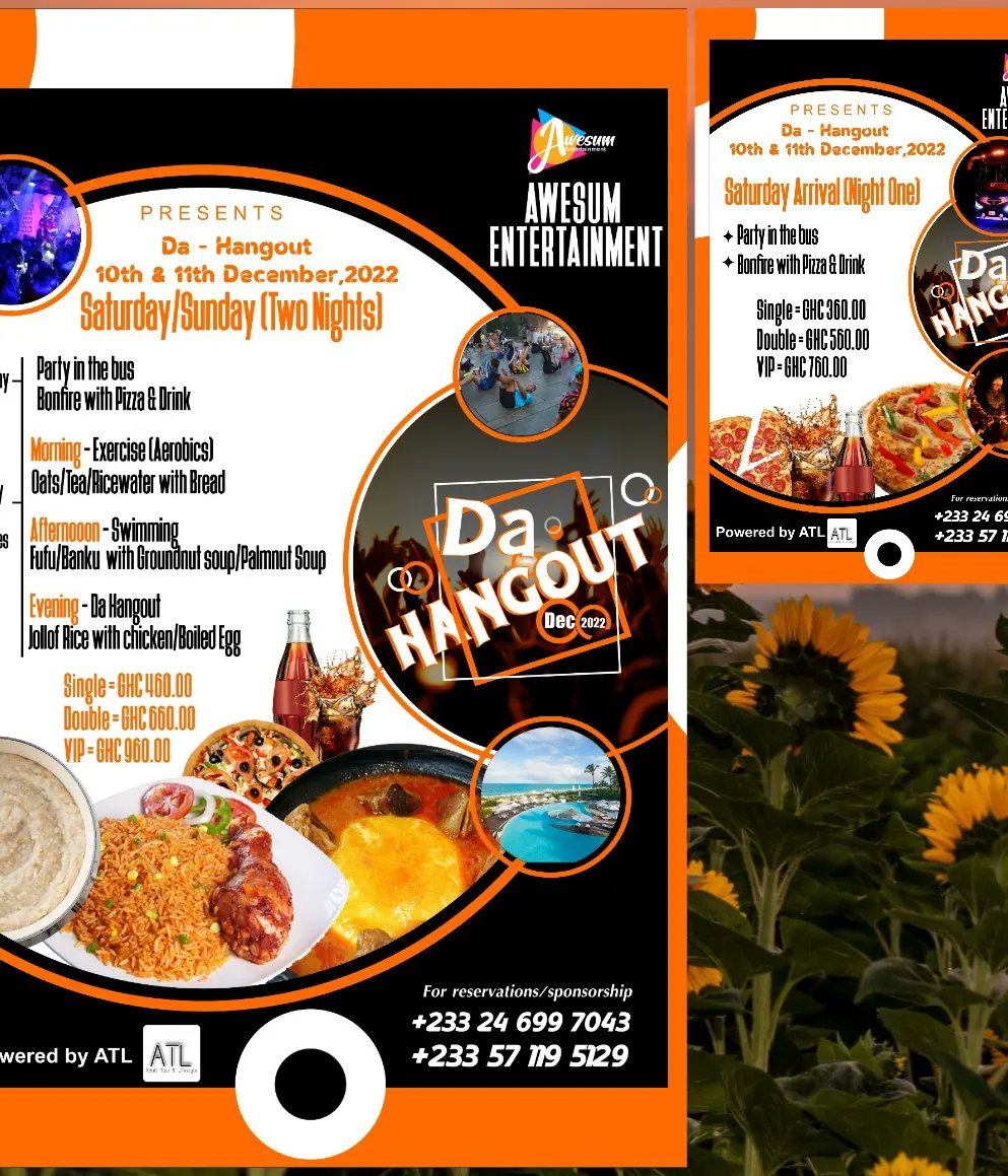 awesument's tweet photo. Remember this year’s #DaHangout is close🗓️.. don't miss to catch the fun this time🎊
Kindly grab a reservation by reaching the mobile numbers you see👀 👆🏽
#Adulttalkandlifestyle
#Partygate
#DaHangout2ndedition
#TripAventeureus https://t.co/LY9c0KrQOJ