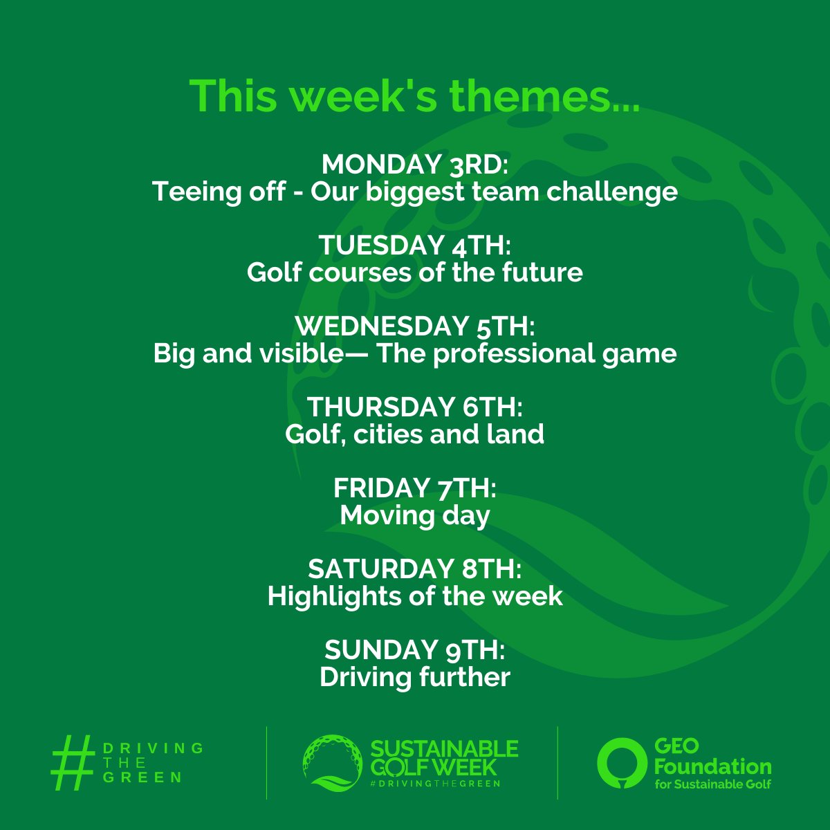 GEO Foundation for Sustainable Golf tweet media