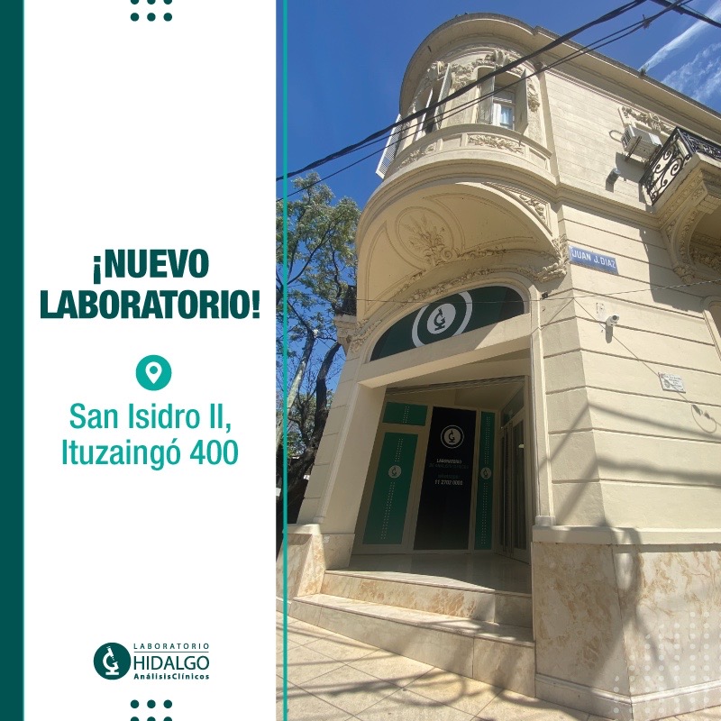 LabHidalgo's tweet image. 🏥¡Nuevo #LaboratorioHidalgo! #LaboratorioSanIsidroII Ituzaingó 400

💉Extracción 
Lunes a Sábado de 07:00 a 13:00 hs

🧑‍⚕️Recepción y entrega de muestra 
Lunes a viernes de 07:00 a 15:00 hs
Sábado de 07:00 a 13:00 hs