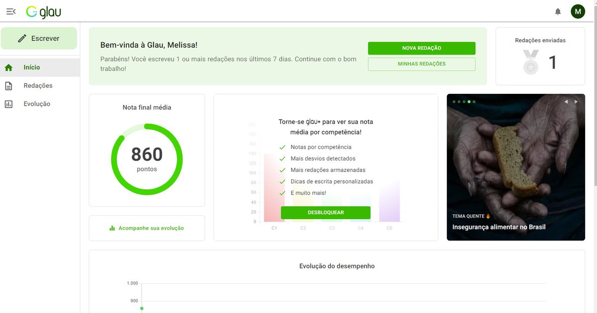 MELdicina's tweet image. GLAU: UM SITE DE CORREÇÃO DE REDAÇÕES QUE É GRATUITO!
gente, esse é o app.glau.com.vc, um site que corrige suas redações por meio de IA. Os criadores desenvolveram essa inteligência artificial e estão buscando sempre melhorá-la.