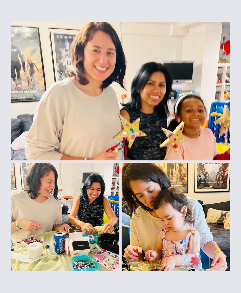 Such an evening of laughter and joy! As one mom said " We had a blast!" Cousins reunited at Our Space art party and hadn't seen each other since before Covid. So nice having these moms join in the art! The little artistas quickly became acquainted and joined in!@chris_haven