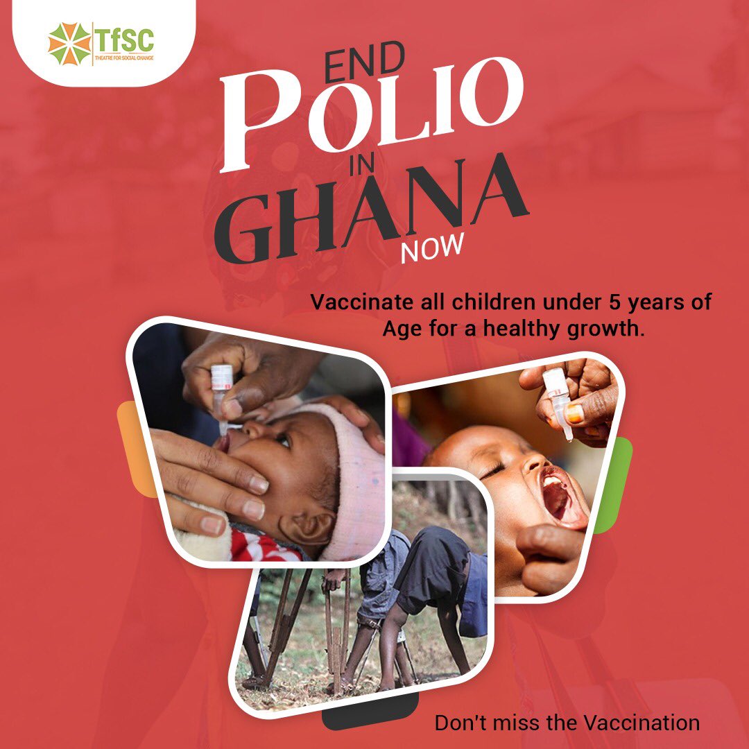 The 2nd round of Vaccination starts 6th October to 9th October 2022. Make your child available. It's free, safe and effective. Don't Miss the Vaccination for a healthy growth of your Child.  Help end Polio in Ghana now!
#polio #growth #vaccinationdone