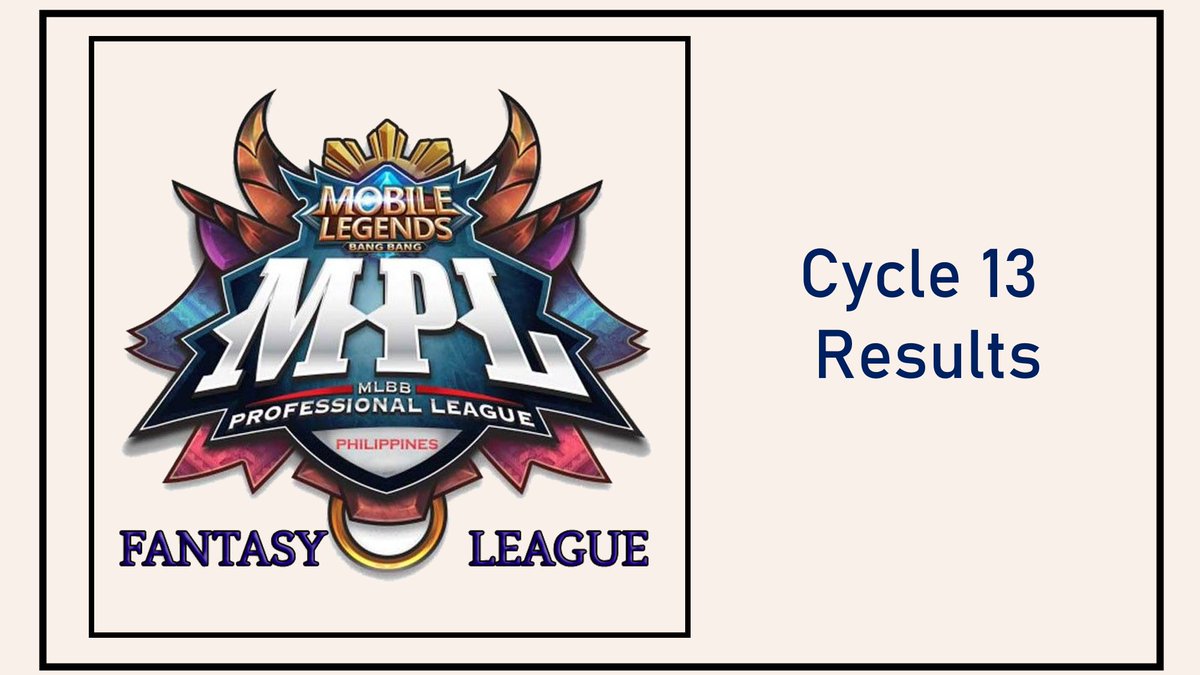 RickrollVicVB's tweet photo. [MPL-PH S10 Cycle 13 Results]

Here are the results of the 4 matches of cycle 13 of the MPL-PH S10, as well as the results of the MPL-PH S10 Fantasy League

#MPLPHS10FL https://t.co/w4lsYDwgxx