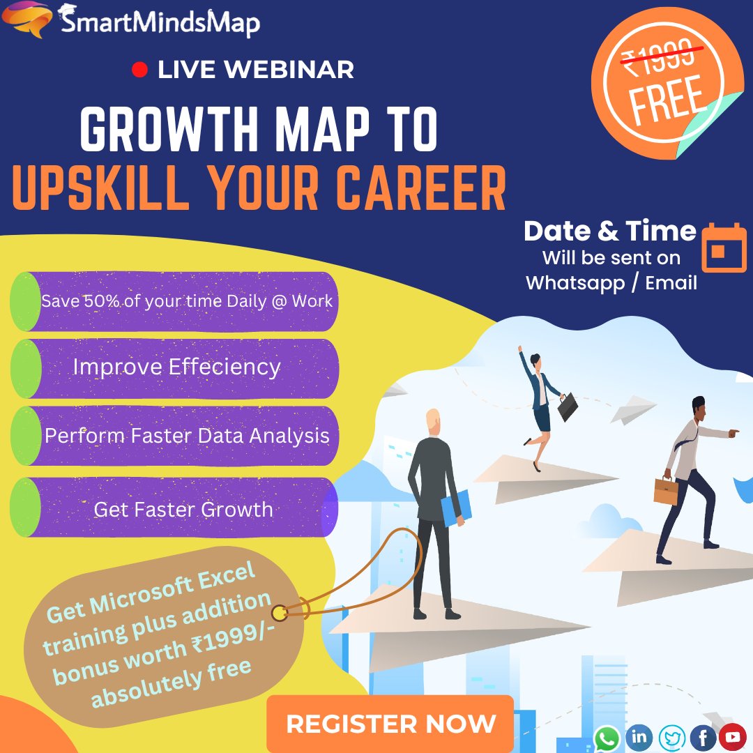minds_map's tweet photo. @NameisNani @Music_Santhosh Kindly register for Free Webinar by filling attached form in the below link : https://t.co/8670cBPSUr

#msexceltraining #msexceltips #excelformulas #careerdevelopment #jobsinmumbai #jobsinindia #misexecutive #googlesheets #googleautomation https://t.co/OYlT6t3EeY