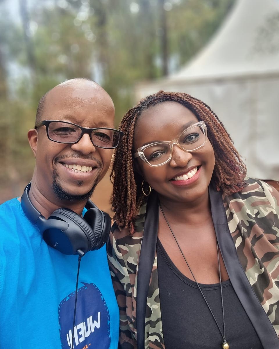 MamboPamboWorld's tweet photo. Always heart warming to meet another creative soul. @davidmuriithi is a whole vibe! See you tomorrow at #ktbe2022 https://t.co/K5RtcljHif