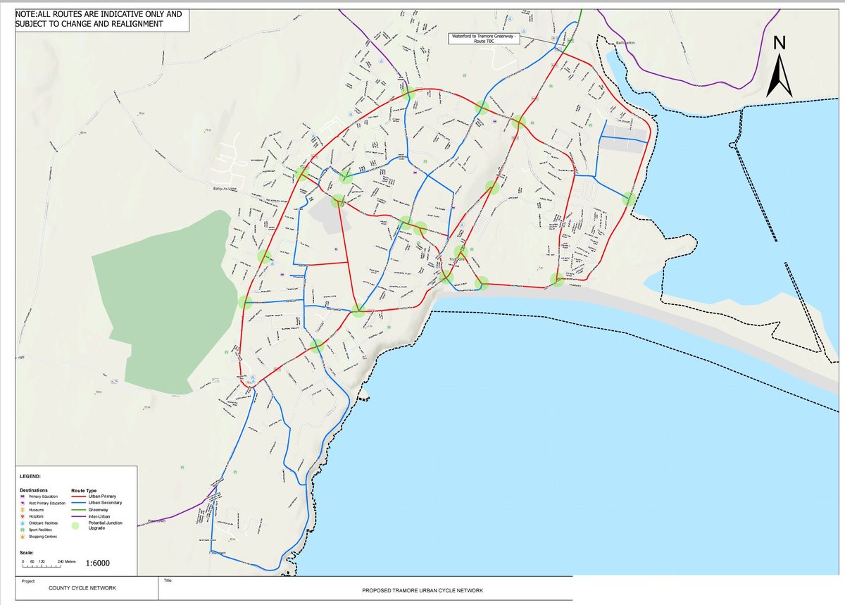 BikeWaterford's tweet photo. #CycleConnects #Tramore proposed Urban Cycle Network https://t.co/O5igmKR7uJ @EJQuinlan https://t.co/5LXdaGlGHq