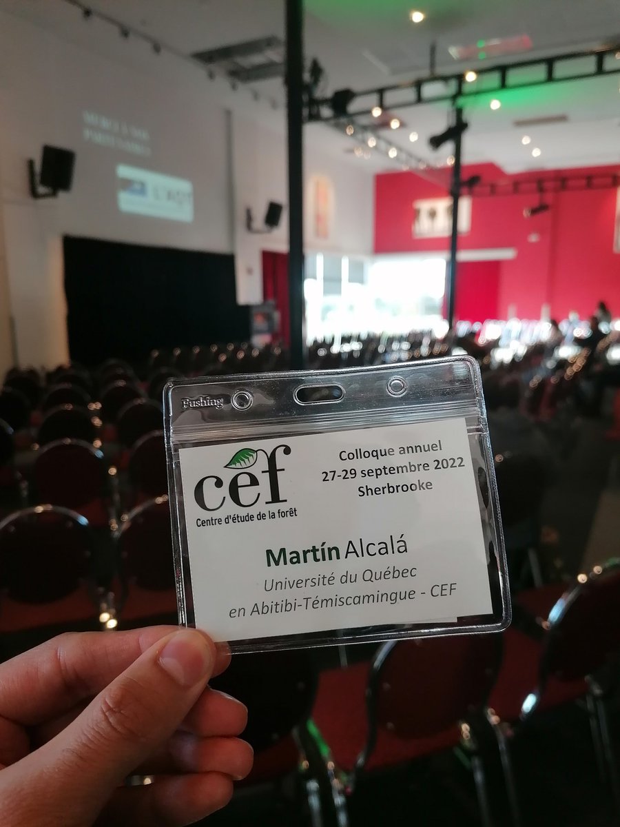 _martinalcala's tweet photo. Grateful to be able to present and discuss my poster during the long-awaited @CEF_CFR conference at @USherbrooke. Moving forward! 

#Forestry #PartialCuts #BorealForest #ForestManagement
@GREMAUQAT @IRFUQAT https://t.co/VJDswv2BfY