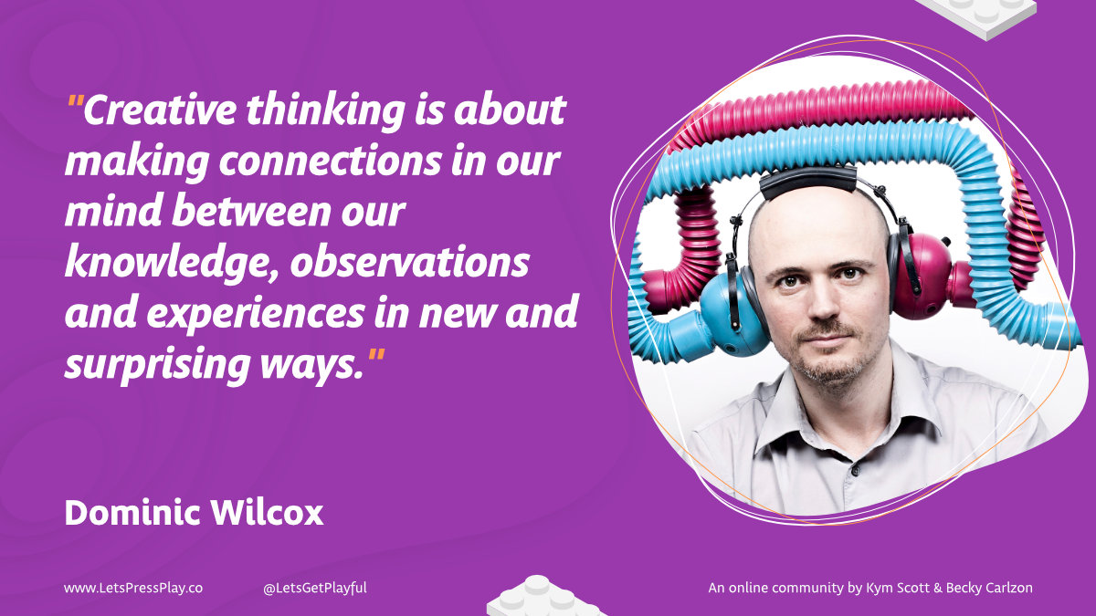 Letsgetplayful's tweet photo. A joy interviewing inventor @dominicwilcox on playfulness and creative thinking.
How are we creating learning opportunities that enable children to think creatively, problem-solve and make connections in new and surprising ways?!
https://t.co/h8f1Yp28NP
#letspressplay https://t.co/5oZE0p4R2W