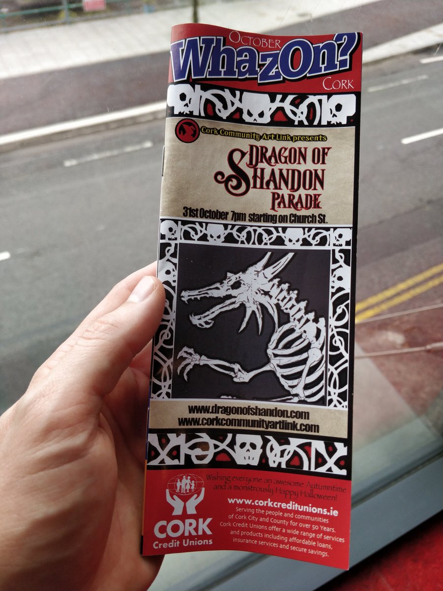 We're delighted to be on this month's <a href="/whazoncork/">whaZonCork</a> alongside the Dragon of Shandon 🐉 @corkartlink It's a bumper issue with the <a href="/corkjazzfest/">Guinness Cork Jazz</a> the end of October 🎷 #Cork