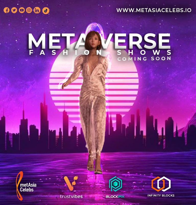 MetAsiaCelebs's tweet photo. Did you know that top designers and brands are seriously considering metaverse fashion shows to expand their reach &amp; save alot of cost?

#TrustVibes #MetAsiaCelebs #MetaVerse  #fashionshows #MetaVerseConcerts #Pakistanfashion  #MetaVerseArtists https://t.co/ThuGZN3wct