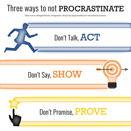 BillMoore20's tweet photo. It's time to stop procrastinating and start pursuing your dreams. Here are three useful ways.  #GoalSetting   #infographic  224 https://t.co/OvoklhxTgw