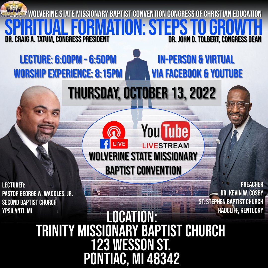 WolverineSBC's tweet photo. #WSMBC #Convention #CongressOfChristianEducation #DrManning #DrCraigTatum #DrJohnDTolbert #michigan #ILoveJesus #ChristianEducationWeek #SpiritualFormation #StepsToGrowth #PastorWaddles #DrKevinCosby #Live #GetReady #Worship #Praise #Learn https://t.co/6QnSg4ytwp