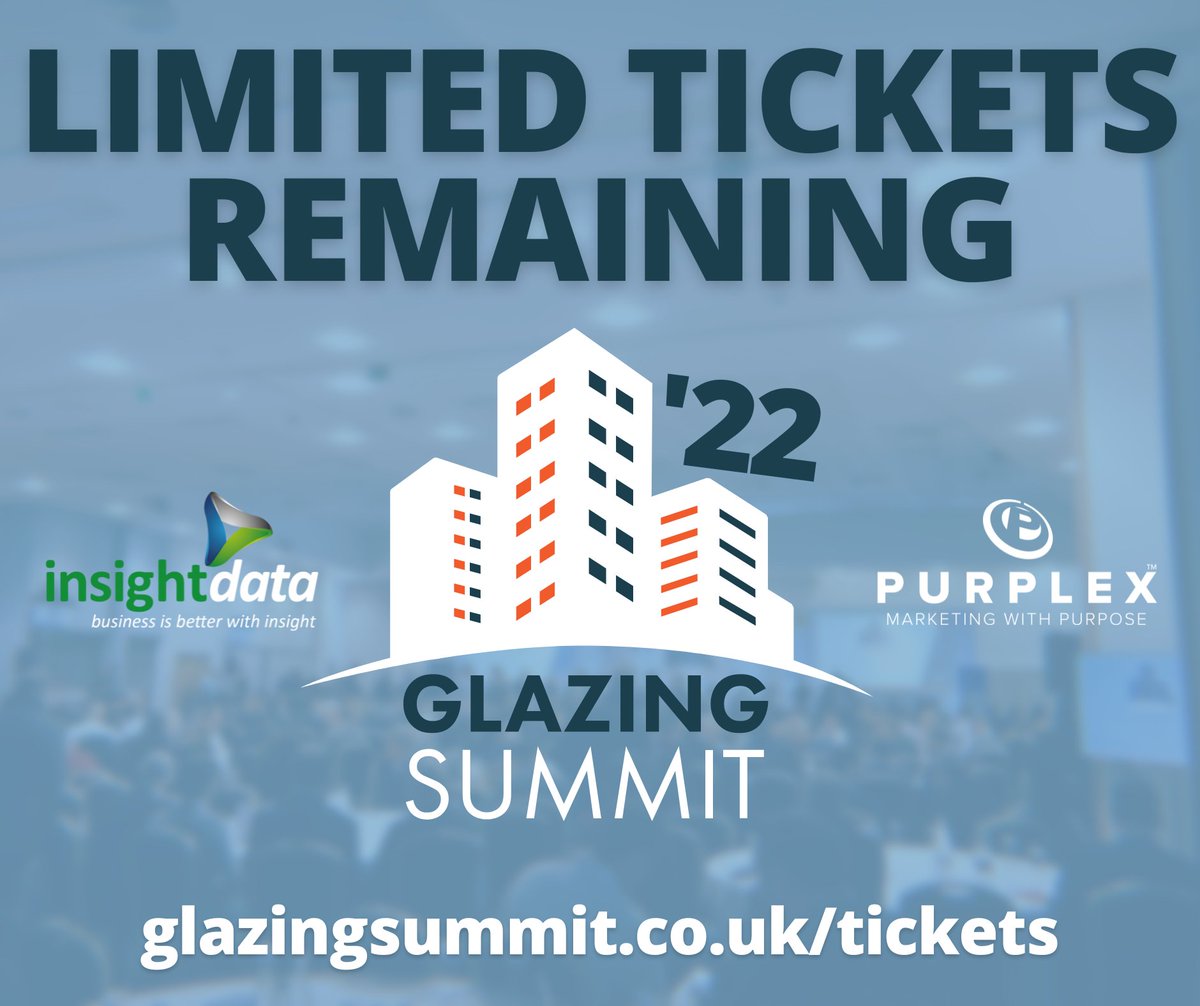 GlazingSummit's tweet photo. With just over 2 weeks to go until #GS22, tickets are selling out FAST - grab the last remaining tickets before they sell out!

🎟️👉 https://t.co/SfZSmHHGSa https://t.co/BPh72Ink2d