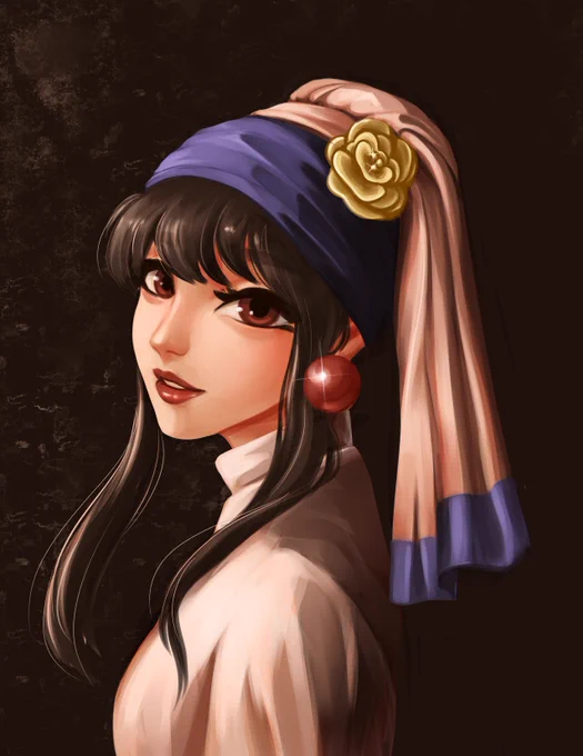 yor with a pearl earring  