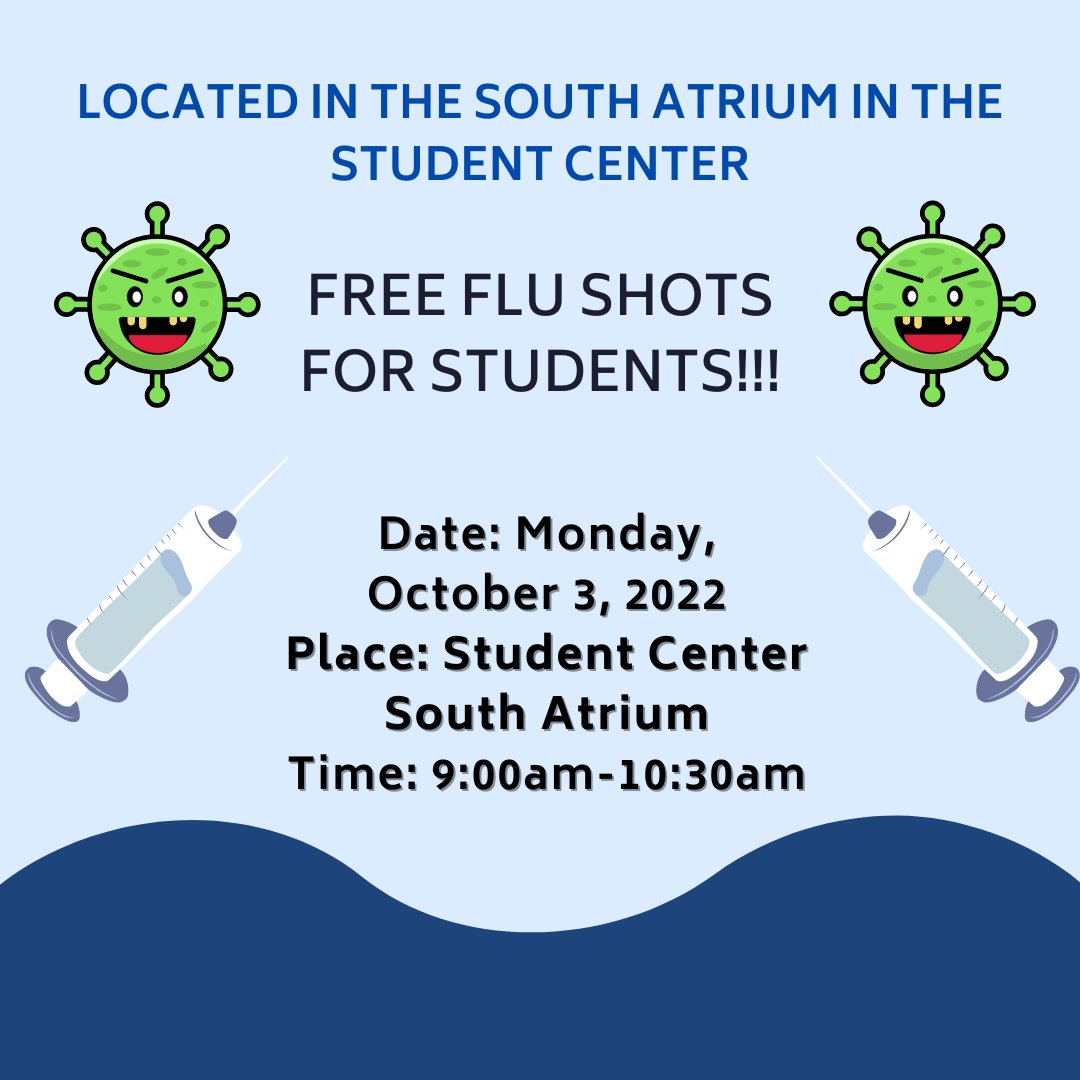 Free Flu Shots for Students