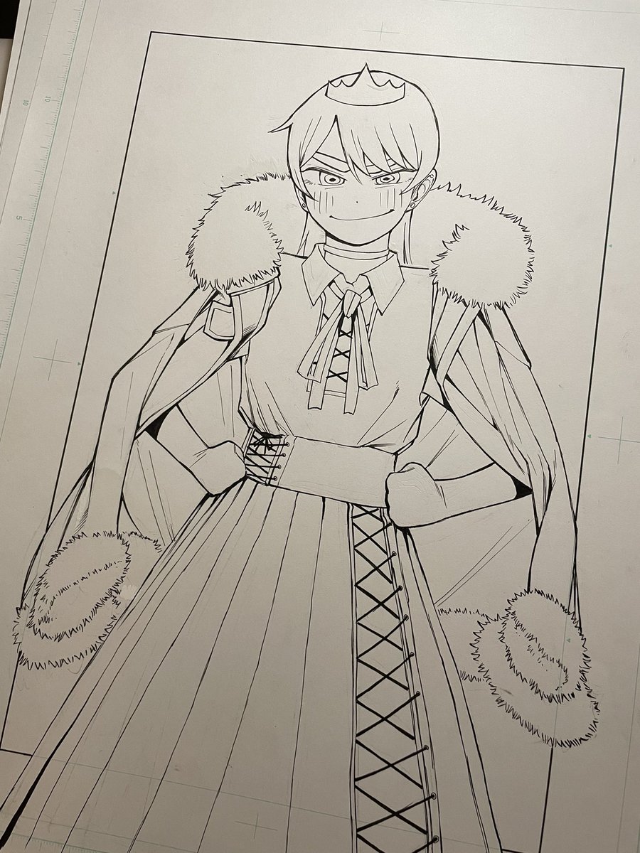 扉絵の線画です!ドロシーさん相変わらずかわいいね! 