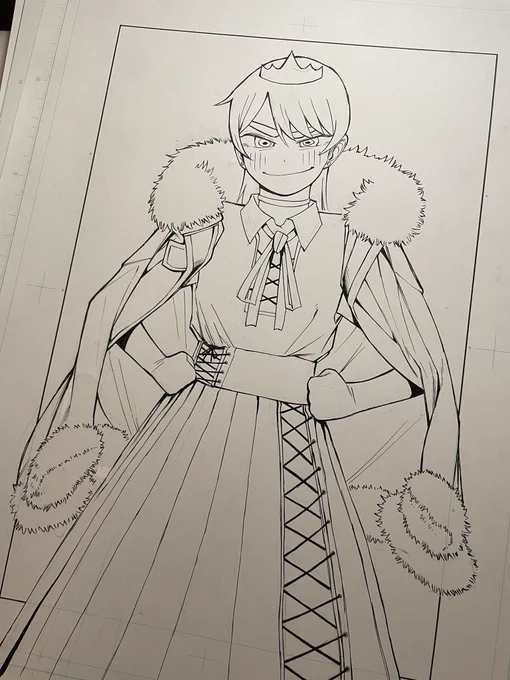 扉絵の線画です!ドロシーさん相変わらずかわいいね! 