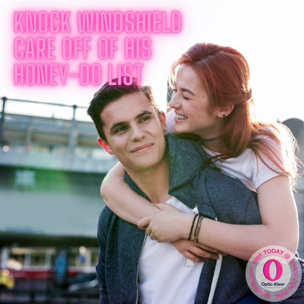OpticKleerNWDFW's tweet photo. Take one of the to-dos off his honey -do list and make an appointment for your manβs windshield repair on #NationalBoyfriendDay.
Give us a call at (940) 206-7126 to get his car on the books and put a smile on his face!
#OpticKleerNorthwest #MobileAutoGlassTechnician #DFWA https://t.co/UR9qFDLAOS