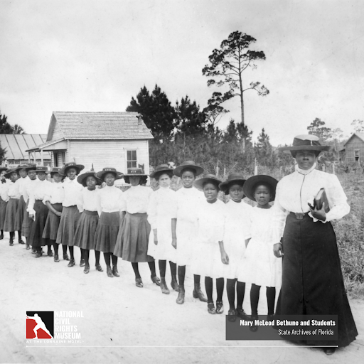 NCRMuseum's tweet photo. #OnThisDay in 1904, Mary McLeod Bethune opened the Daytona Literary and Industrial Training School for Negro Girls, now Bethune-Cookman University. 

Bethune-Cookman is known for its community feel and HBCU sensibility. Since 1943, B-CU has graduated more than 19,000 students. https://t.co/WoPwpI0O6F