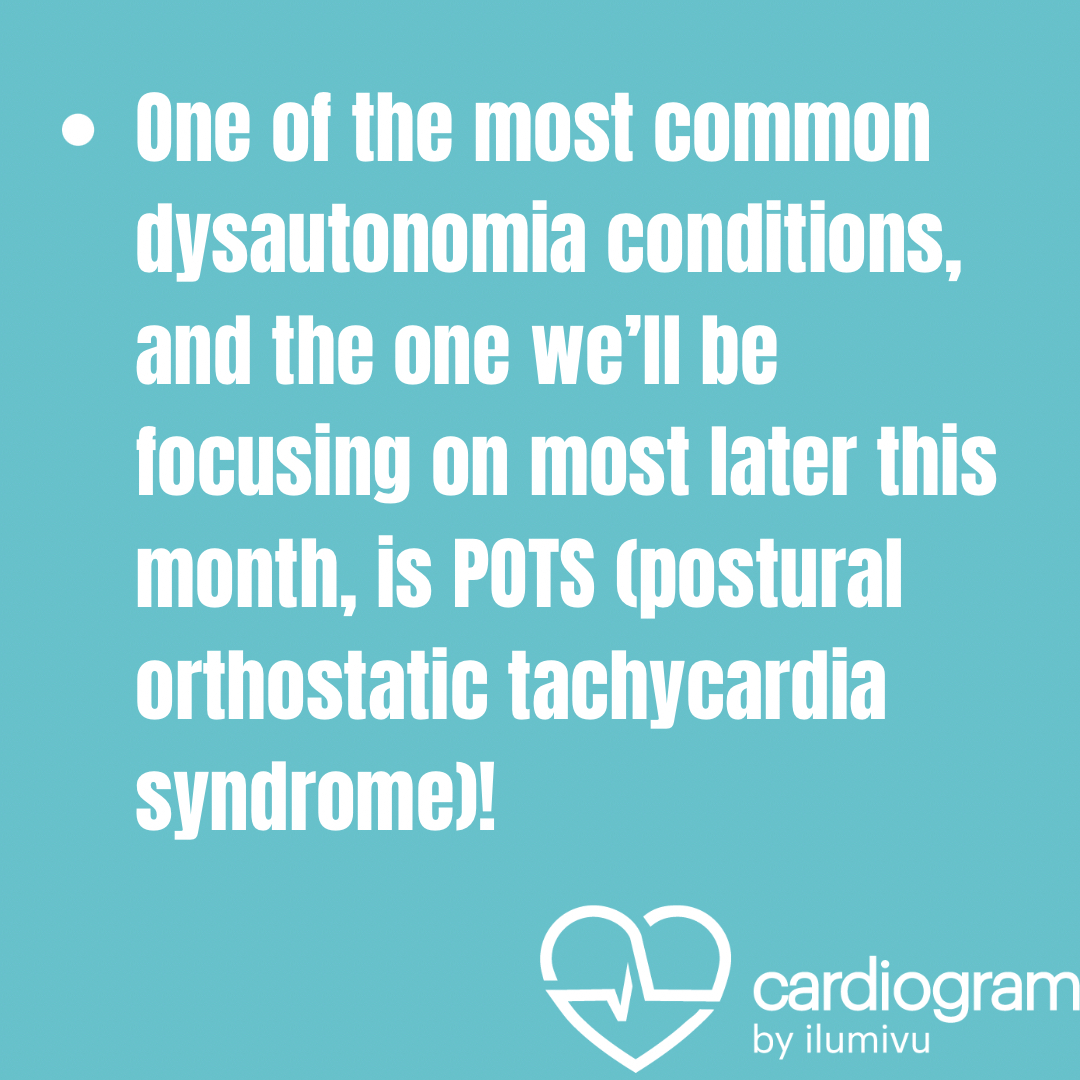 AppCardiogram's tweet photo. October is Dysautonomia Awareness month! 🔵
The first question is… what exactly is dysautonomia? 🤔
•
•
#hearthealth #cardiogram #cardiogramapp #dysautonomia #DysautonomiaAwareness https://t.co/6zQU9of08q