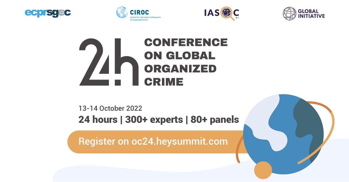GI_TOC's tweet photo. #OC24 2022 is back on 13-14 October! 🎉

📣 With over 330 experts and 85 sessions, take a look at the schedule for the third edition of #OC24 and sign up today! ⬇️
 
👀 Which panels will you join?

@theIASOC @ECPR_SGOC 
https://t.co/k5dd3Uzt6f https://t.co/gQJ4U4zGxV