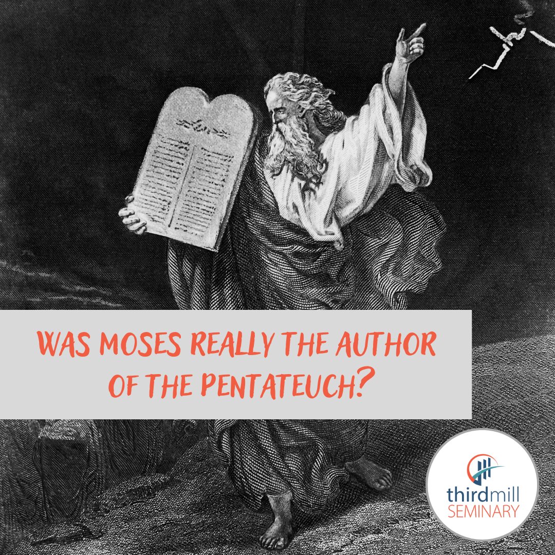 ThirdmillSem's tweet photo. There is explicit and implicit evidence in Scripture that Moses was the author of the Pentateuch. For explicit evidence, see Deuteronomy 31:9.
Apply before Dec 23 to start seminary studies Jan 9.
#thirdmillseminary #Thirdmill #Theology #theologicaleducation #Bible #pentateuch https://t.co/4DILPh3sjp