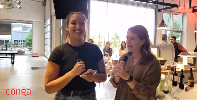 LifeAtConga's tweet photo. Hear what it's like to be a Business Account Manager in this short series of BAM interviews hosted by Gabi Gines: https://t.co/jE9JDTtPg7. #BAMwhat https://t.co/iyiUf0VL9c