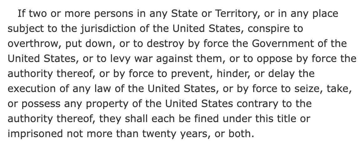 rparloff's tweet photo. … Here’s the text of the seditious conspiracy statue. The 1st version was enacted shortly after the Civil War broke out.   …  /6
https://t.co/lWLh1mo4RH https://t.co/TkEbpNXUzp
