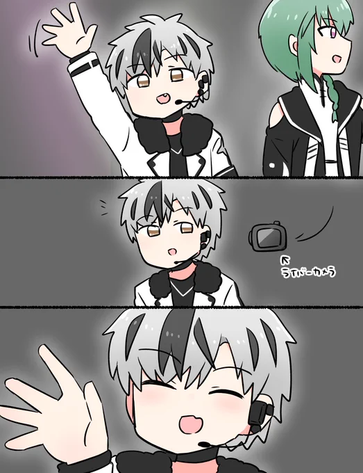 リク絵です
ライバーカメラを非常にふわっとしたイメージで描いてます 