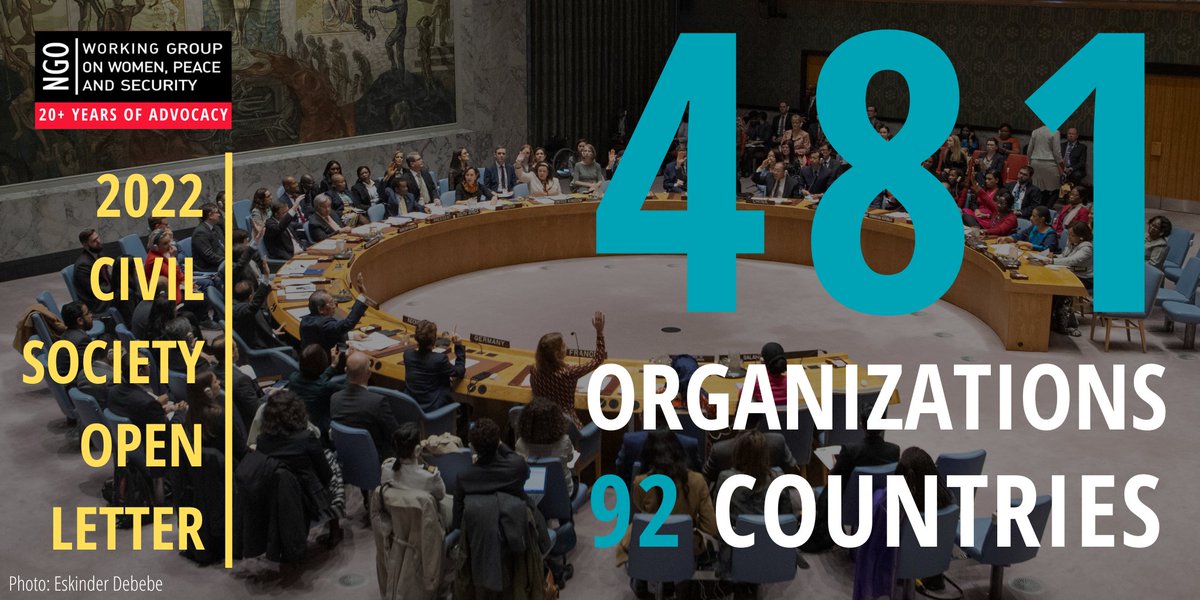 ngowgwps's tweet image. Today, we are proud to publish our 2022 Open Letter on behalf of 481 civil society organizations from 92 countries around the world. 

Read our collective calls for the #UNSC &amp;amp; Member States to take action to defend peace, human rights and gender equality: wps.ngo/letter2022