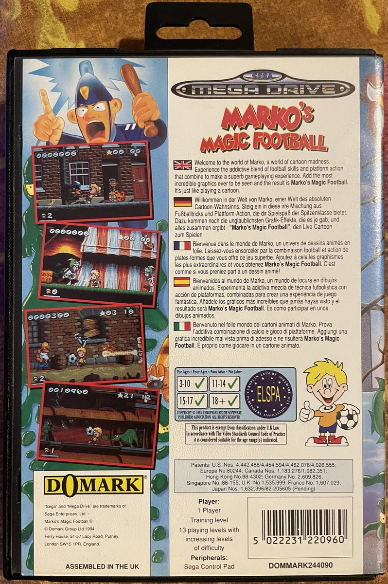 Ophilippos1's tweet photo. #RetroGaminglife #RetroGaming Daily News #NouvellesArrivées, Bienvenue à #MarkosMagicFootball un peu de #Plateforme #Football sur #SegaMegadrive original jusque dans son gameplay😜🤯Sinon go sur les chaînes de @assomo5, @pitivier062 et @Arunotaku pur bonheur assuré👍 https://t.co/DKDQzkcQqP