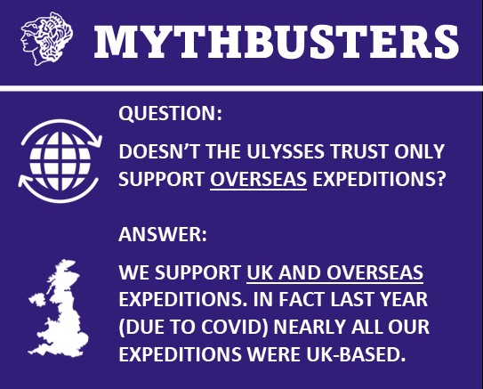 Some people think we only support overseas expeditions, but in fact we support UK and overseas expeditions. So if you're planning a UK-based activity, why not get in touch to see if we can help. ow.ly/Rcdh50GlbAT
#mythbusters #nottoyield #adventuretraining