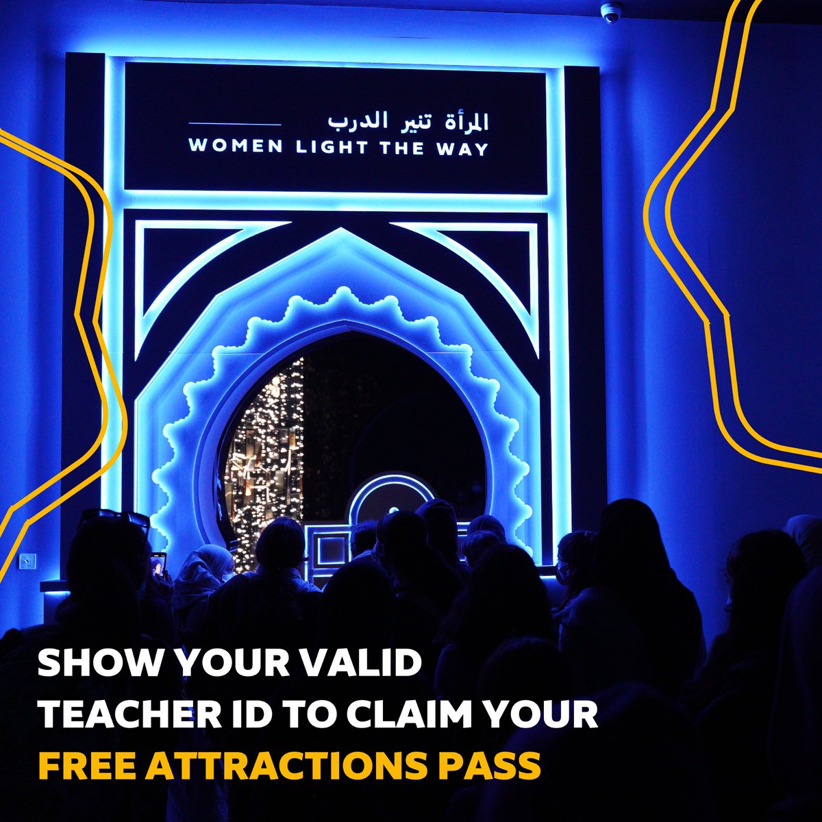 exposchoolprgrm's tweet photo. We’re celebrating World Teachers' Day at Expo City Dubai between Oct 5 and Oct 8. If you’re a school teacher or teaching assistant, claim your free Attractions Pass and discover our key attractions: Terra, Alif, Vision and Women’s Pavilions. T&amp;Cs apply

#exposchoolprogramme https://t.co/Uf8xuSbABF